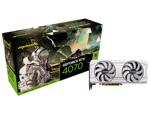 Manli GeForce RTX™ 4070 12GB GDDR6X 雪狐 双风扇